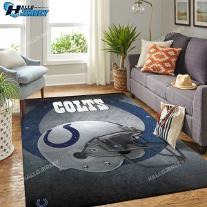 Indianapolis Colts Team Logo Helmet Style Nice Gift Rug