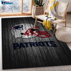 New England Patriots Team Logo Sport Area Rug