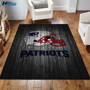 New England Patriots Team Logo Sport Area Rug