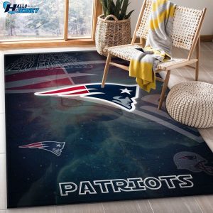New England Patriots Team Sport Football Bedroom, Kitchen Family Gift Rug