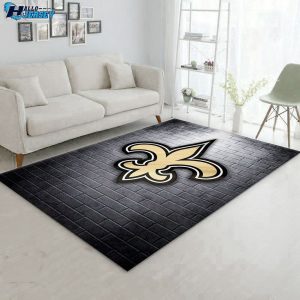 New Orleans Saints Floor Decor Area Carpet For Living Room