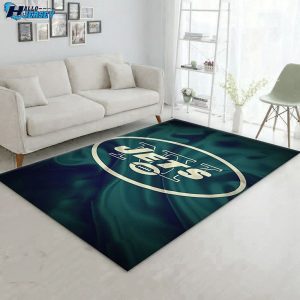 New York Jets Logo Football Christmas Gift Floor Decor Rug
