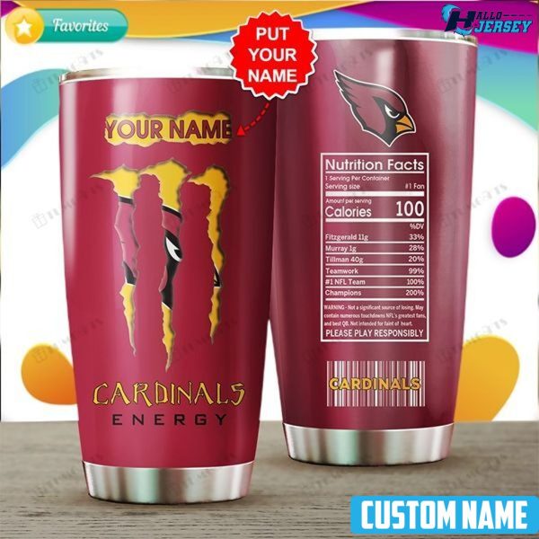 Personalized Arizona Cardinals Logo Sport Drinkware Us Style Tumbler