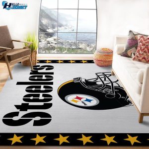 Pittsburgh Steelers Rug For Living Room US Gift Decor Indoor Rug