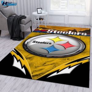 Pittsburgh Steelers Living Room Home US Decor Rug