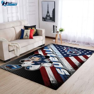 Tennessee Titans Team Logo Mickey Us Style Indoor Outdoor Rug