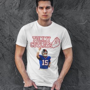 Tommy DeVito 15 NY Giants Tommy Cutlets Italian Hand Gesture T-Shirt