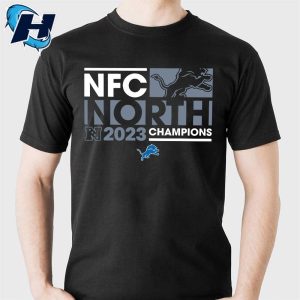 2023 Nfc North Champions Detroit Lions Tee Shirts 1