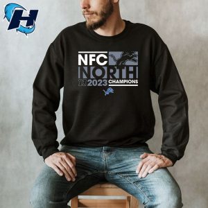 2023 Nfc North Champions Detroit Lions Tee Shirts 4