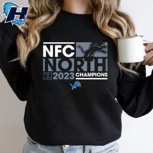 2023 Nfc North Champions Detroit Lions Tee Shirts 5
