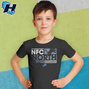 2023 Nfc North Champions Detroit Lions Youth Shirt