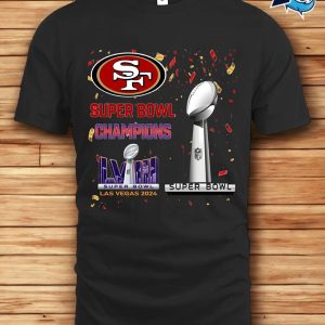 49ers Super Bowl Champions Lviii Las Vegas 2024 Shirt 1