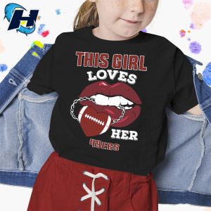 49ers Womens Shirt This Girl Loves Her Niners Sexy Lips T Shirt 2