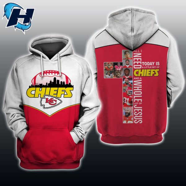All I Need Today Is A Little Bit of Chiefs Jesus Hoodie