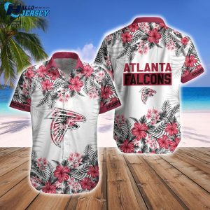 Atlanta Falcons Flower Logo Us Style Gift For Fans Hawaiian Shirt