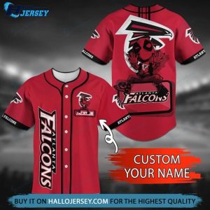 Atlanta Falcons Personalized Baseball Jersey Shirt