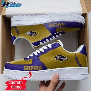 Baltimore Ravens Air Force 1 Sneakers 1