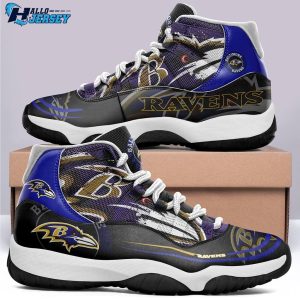 Baltimore Ravens Air Jordan 11 Footwear Nfl Sneakers