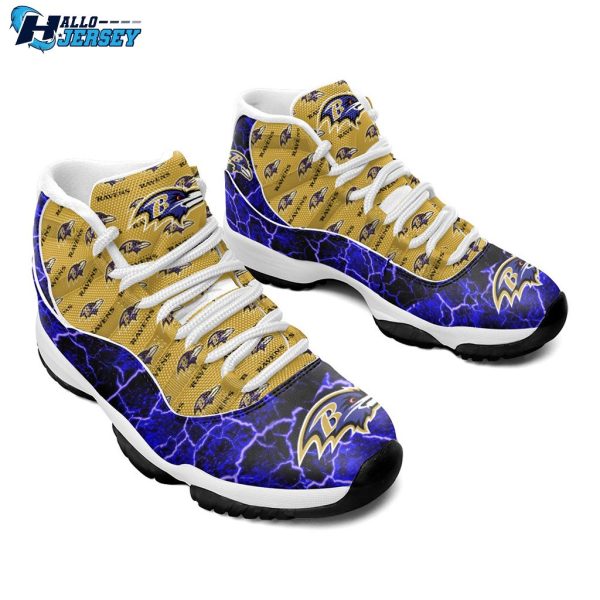 Baltimore Ravens Air Jordan 11 Nfl Gear Sneakers