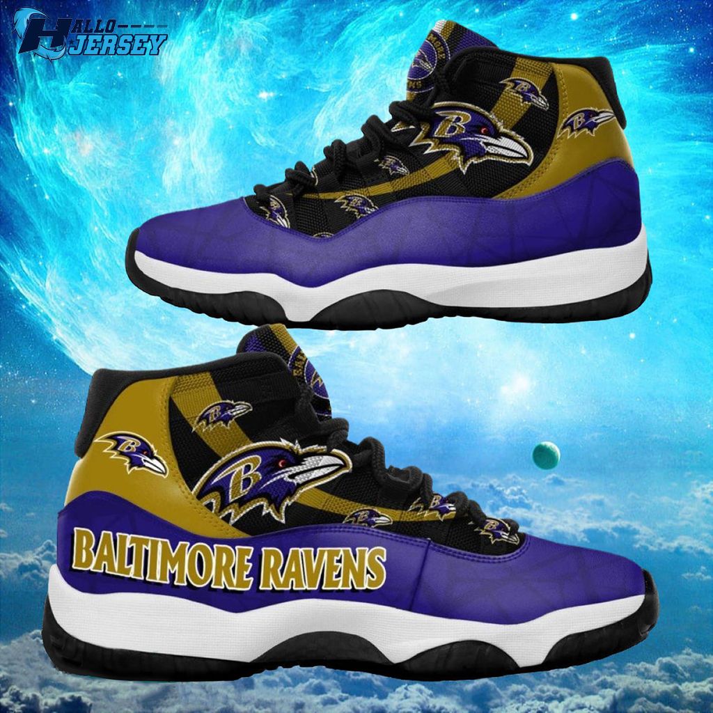 Baltimore Ravens Air Jordan 11 Sneakers