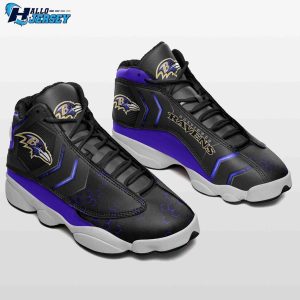 Baltimore Ravens Air Jordan 13 Nice Gift Footwear Nfl Sneakers 2