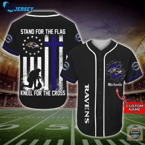 Baltimore Ravens Baseball Jersey Shirt