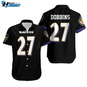 Baltimore Ravens Dobbins Personalized Jersey Shirt Black