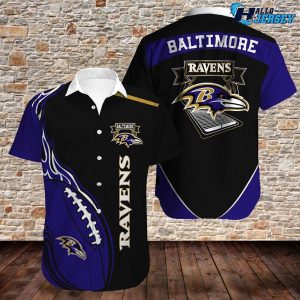 Baltimore Ravens Costume Tropical Outfit Hawaiian Shirt