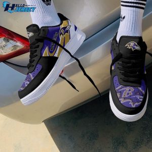 Baltimore Ravens Custom Footwear Air Jordan 1 Nfl Sneakers 4