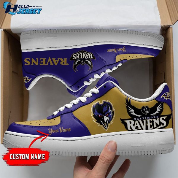 Baltimore Ravens Custom Gifts Footwear Air Jordan 1 Nfl Sneakers