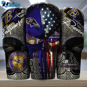 Baltimore Ravens Drinkware Football Gear Nfl Tumbler 1