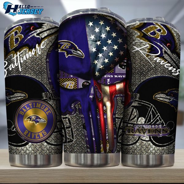 Baltimore Ravens Drinkware Football Gear Nfl Tumbler