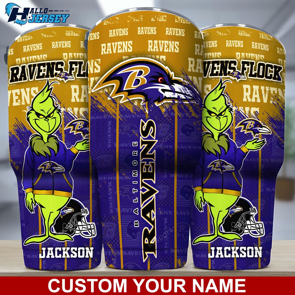 Baltimore Ravens Drinkware Football Team Nfl Custom Tumbler