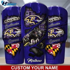 Baltimore Ravens Drinkware Nice Gift Custom Nfl Tumbler 1