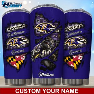 Baltimore Ravens Drinkware Nice Gift Custom Nfl Tumbler 2