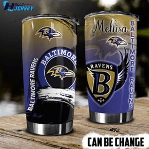 Baltimore Ravens Football Team Custom Stainless Steel Tumbler