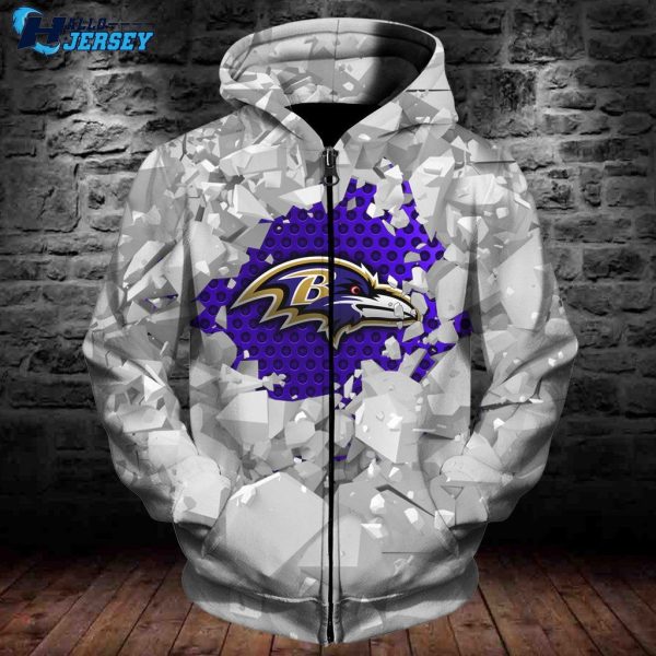 Baltimore Ravens Football Team Logo Sport Hoodie