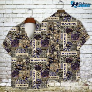 Baltimore Ravens Football Team Outfit Gift Ideas Hawaiian Shirt