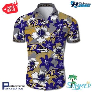 Baltimore Ravens Hawaiian Aloha Shorts Beach Shirt