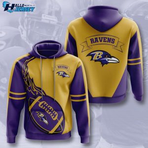 Baltimore Ravens Logo Sport Unisex Us Style Hoodie