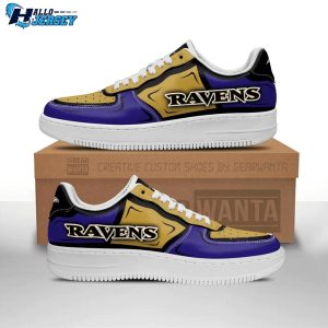 Baltimore Ravens NFL Air Force 1 Sneaker Trending 1