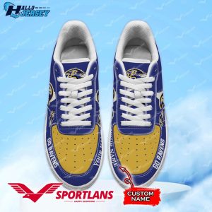 Baltimore Ravens NFL Personalized Air Force 1 Shoes 2