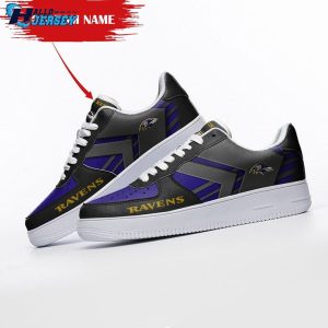 Baltimore Ravens Personalized Air Force 1 Shoes 2