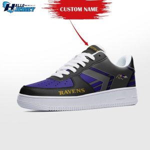 Baltimore Ravens Personalized Air Force 1 Shoes 3