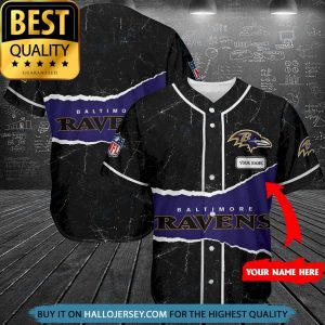 Baltimore Ravens Gifts Personalized Name Baseball Jersey