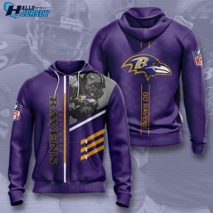 Baltimore Ravens Unisex Style Logo Sport Football Hoodie