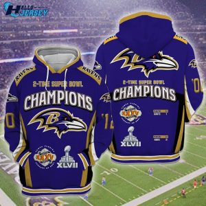 Baltimore Ravens Unisex Us Style Logo Sport  Football Hoodie