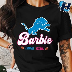 Barbie Lions Girl Sports Nfl 2024 Shirt