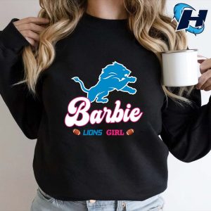 Barbie Lions Girl Sports Nfl 2024 Sweatshirt