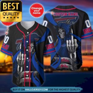 Buffalo Bills Baseball Jersey The Reaper Personalized Your Name Number